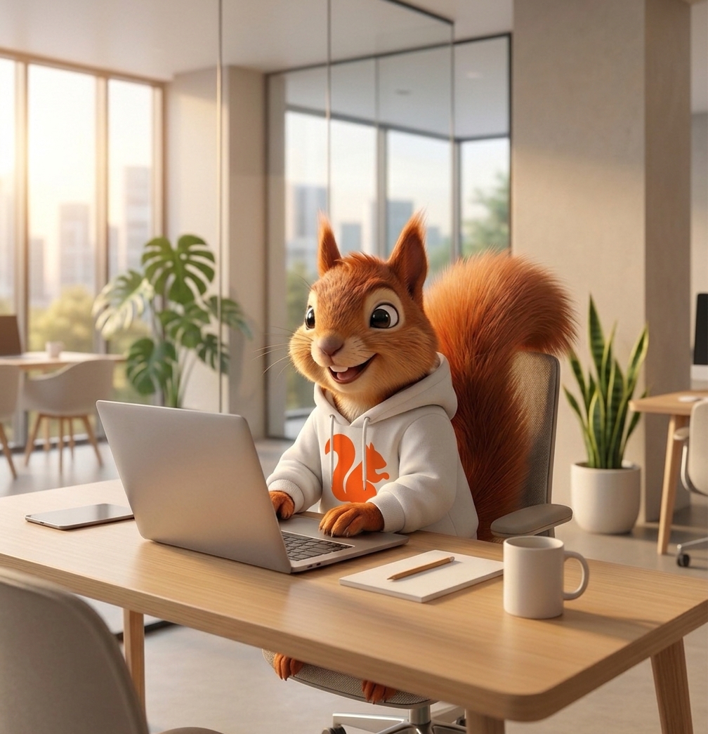 Nolen na mesa do seu escritório